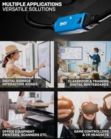 Lindy 43362 USB-kabel 30 m USB 3.2 Gen 1 (3.1 Gen 1) USB A Zwart, Blauw - thumbnail