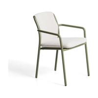 Kave Home Linosa tuinstoel beige Groen - thumbnail