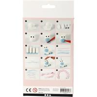 Silk Clay Funny friends, unicorn, blauw, 1 doos - thumbnail