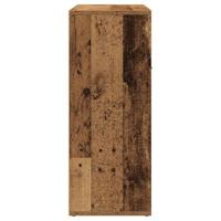 Dressoir 60x30x75 cm bewerkt hout oud houtkleurig - thumbnail