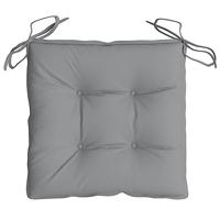 Stoelkussens 2 st 40x40x7 cm oxford stof grijs - thumbnail