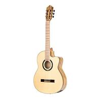 Ortega TZSM-3 Signature Series Natural elektrisch-akoestische klassieke gitaar met gigbag - thumbnail