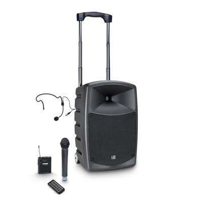 LD Systems ROADBUDDY 10 HBH 2 Accu Bluetooth Speaker met Headset en Hand Microfoon