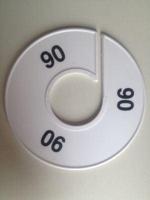 Maatring 11 cm wit/zwart 90 - thumbnail