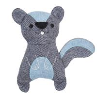 Jack and Vanilla Hondenspeelgoed - Knuffel met piep - Gerecycled wol - Bever - 23 cm - thumbnail