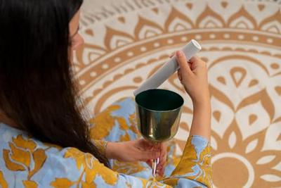 Meinl ESOLCSB639 Essence Solfeggio Crystal Singing Bowl FA 639 Hz klankschaal