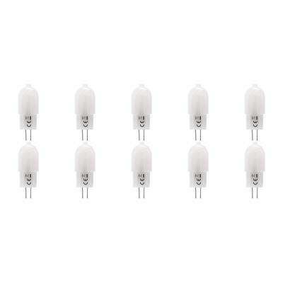 LED Lamp 10 Pack - Velvalux - G4 Fitting - Dimbaar - 2W - Warm Wit 3000K - Melkwit - 12V Steeklamp | Vervangt 20W