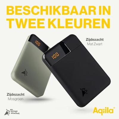 Aqiila Powerbird B5B Powerbank 5000 mAh LiPo USB-A, USB-C Zwart Aqiila Powerbird B5B Powerbank 5000 mAh LiPo USB-A, USB-C Zwart