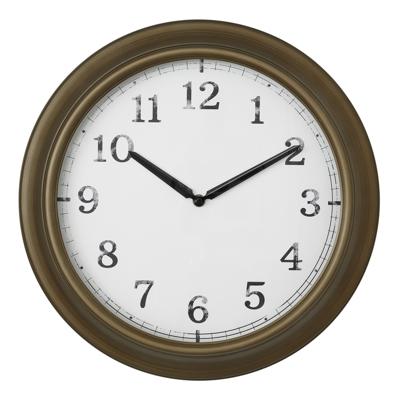 TFA Dostmann 60.3542.02 Zendergestuurd Wandklok 30 cm Wit Geschikt voor vochtige ruimtes, Spatwaterdicht