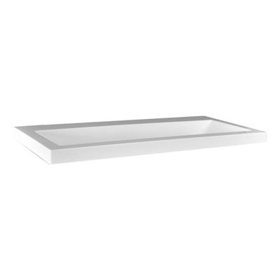 Wiesbaden wastafel 80 cmx36 cm zonder kraangat wit