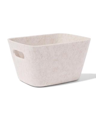 HEMA Mand 20x12cm vilt beige