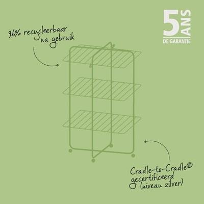 Brabantia HangOn Droogtoren 230 cm Droogruimte Matt Zwart