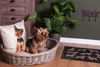 Clayre & Eef 5RO0388 hondenbed/dierbed rotan 74 x 57 x 19 cm - thumbnail
