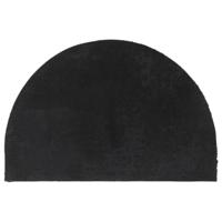 VidaXL Deurmat halfrond 40x60 cm getufte kokosvezel zwarty - thumbnail