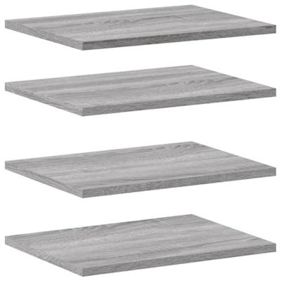 Wandschappen 4 st 40x30x1,5 cm bewerkt hout grijs sonoma eiken