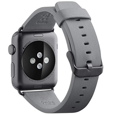 Belkin Klassieke leren band voor Apple Watch (38 mm/40 mm) - Apple Watch lederen band voor Apple Watch Series 4, 3, 2, 1 (Apple Watch Polsband)