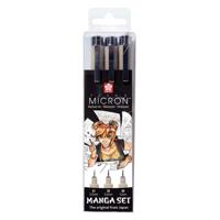 Sakura unieke manga-collectie van 3 pigma micron-pennen zw. - thumbnail