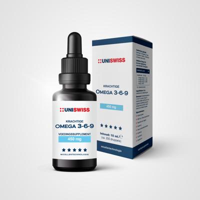 Uniswiss Omega 3-6-9 (wateroplosbaar) 10 Milliliter Uniswiss Omega 3-6-9 (wateroplosbaar) 10 Milliliter