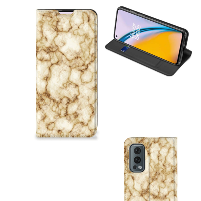 OnePlus Nord 2 5G | Standcase | Marmer Goud