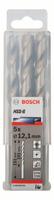 Bosch Accessories 2608585538 HSS Metaal-spiraalboor 12.1 mm Gezamenlijke lengte 151 mm Geslepen DIN 338 Cilinderschacht 5 stuk(s) - thumbnail