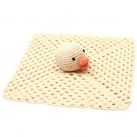 Naturezoo Knuffeldoekje Eend Gehaakt 10 Cm Beige - thumbnail