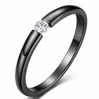 Cilla Jewels edelstaal ring Crystal Black-18mm - thumbnail