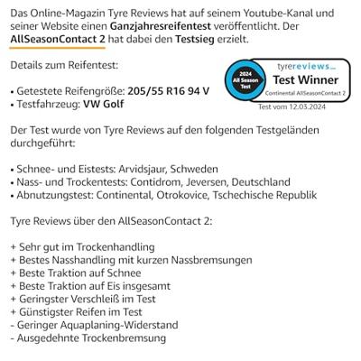 Continental vierseizoenenbanden "allseasoncontact 2". tires gj 215/55r16 97v conti all season contact2
