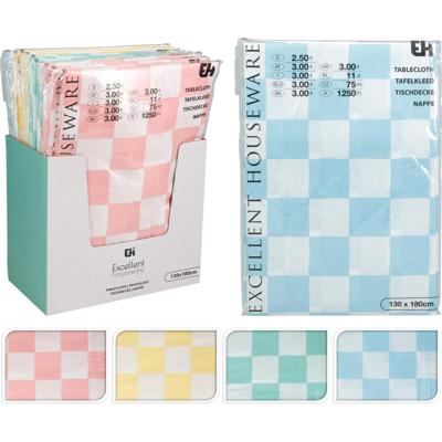 Excellent Houseware Tafelkleed flanel 130x180cm ruit