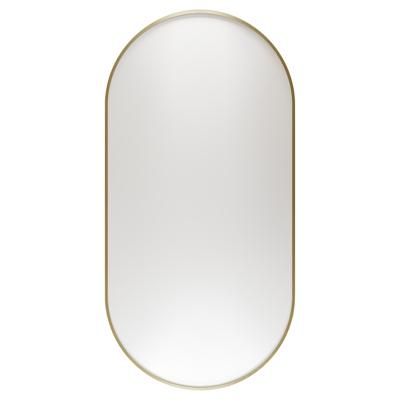 Spiegel Haceka Deco Ovaal 80x40cm Geborsteld Goud Spiegel Haceka Deco Ovaal 80x40cm Geborsteld Goud