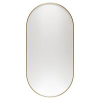 Spiegel Haceka Deco Ovaal 80x40cm Geborsteld Goud - thumbnail