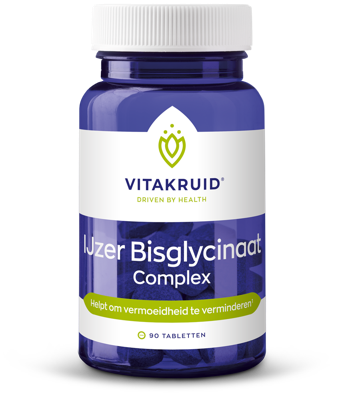 IJzer Bisglycinaat 28 Complex oa Koper Vitamine C 90 Tabletten