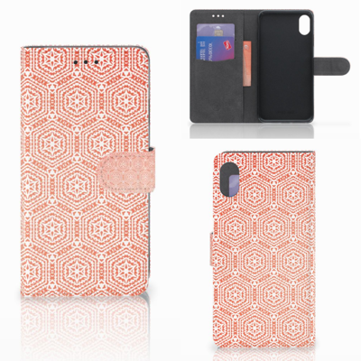 Apple iPhone Xs Max | Telefoon Hoesje | Pattern Orange Apple iPhone Xs Max | Telefoon Hoesje | Pattern Orange