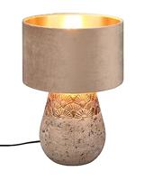Trio Oosters schemerlampjeKiran taupe velvet - R51231061 - thumbnail