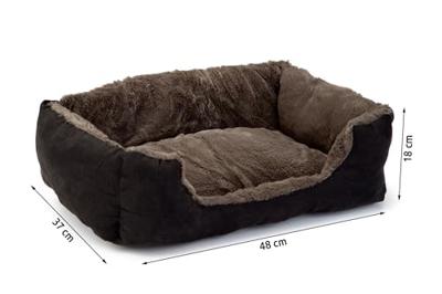 Beeztees Baboo Kattenrustbed, 37 cm, Taupe/Zwart
