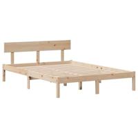 Bedframe zonder matras massief grenenhout 120x200 cm - thumbnail