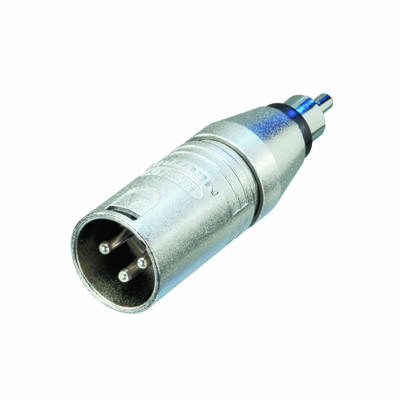 Neutrik NA2MPMM XLR male naar RCA male adapter