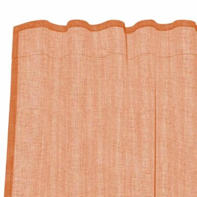 VidaXL Voile gordijnen met roedezakken 2 st terracotta