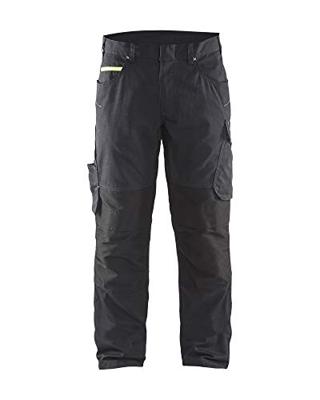 Blaklader 14951330 serviceshorts met nagelzakken, zwart/geel, maat C62