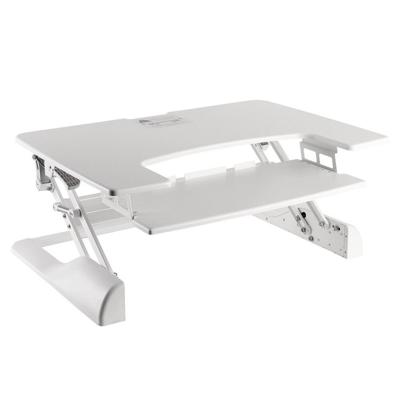 Neomounts ns-ws100white sit/stand workplace 1 monitor, 15 kg, height adjust: 130 - 500