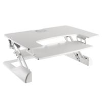 Neomounts ns-ws100white sit/stand workplace 1 monitor, 15 kg, height adjust: 130 - 500 - thumbnail