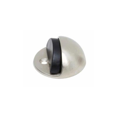 Deurstop bolrond nikkel mat
