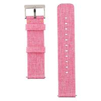 Canvas nylon bandje Fitbit Versa 1 / 2 & Lite - Roze - thumbnail