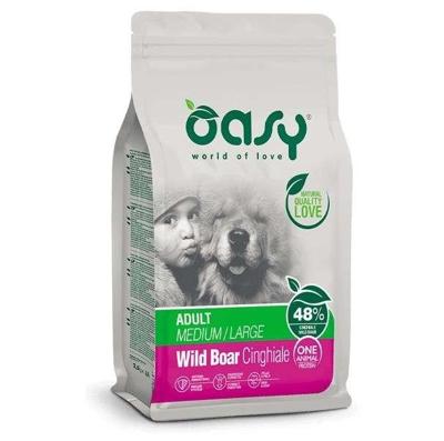 OASY One Animal Protein Adult Medium/Large Wild Boar - droog hondenvoer - 12kg