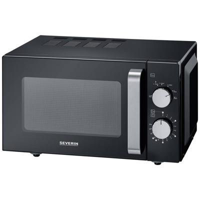 Severin MW 7761 Magnetron Zwart, RVS 800 W