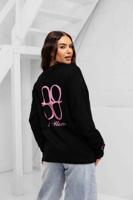 Symbol Longsleeve Shirt Dames Zwart/Roze - thumbnail