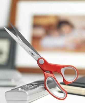 Schaar Scotch 18cm comfort rood blister Schaar Scotch 18cm comfort rood blister