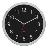 TFA Dostmann 60.3545.01 Wandklok Zendergestuurd 400 mm x 50 mm x 400 mm Zilver Groot display - thumbnail