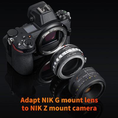 K&F Concept lensadapter Nikon F (G-type) naar Nikon Z mount