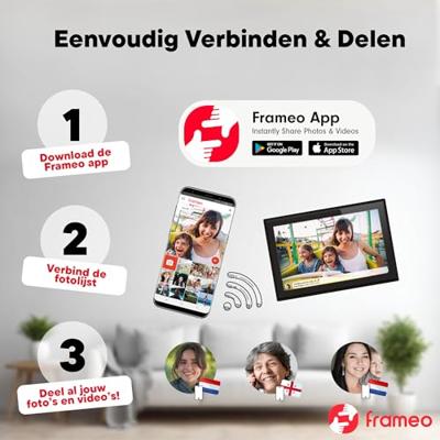 Denver PFF 1021 Digitale WiFi-fotolijst 25.7 cm 10.1 inch Energielabel: C (A - G) 1280 x 800 Pixel 16 GB Zwart Denver PFF 1021 Digitale WiFi-fotolijst 25.7 cm 10.1 inch Energielabel: C (A - G) 1280 x 800 Pixel 16 GB Zwart