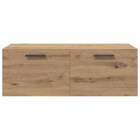 Wandkast artisanaal eikenkleurig 100 x 36.5 x 35 cm - thumbnail